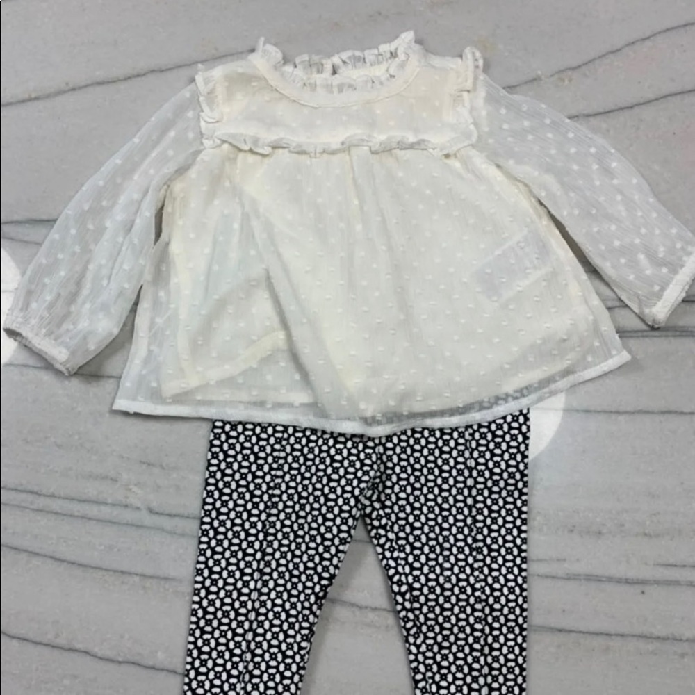 Janie and jack leggings with gap top